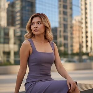 Elegant Lavendar Cocktail Dress